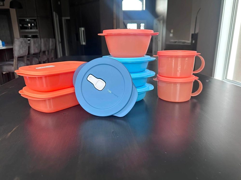 Tupperware food storage containers