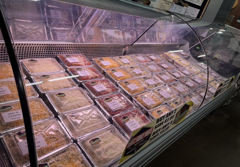 Prepared meals in the deli case