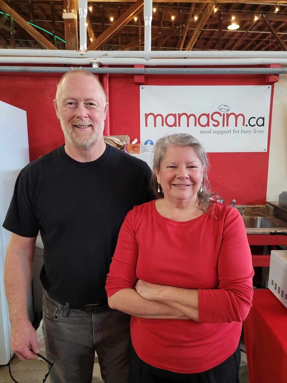 T.L. and Dave at the Mamasim booth