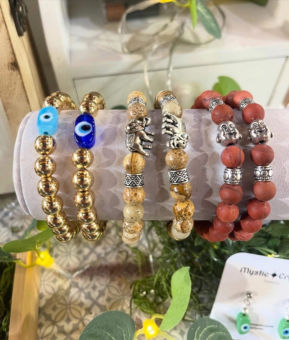 Beaded crystal bracelets