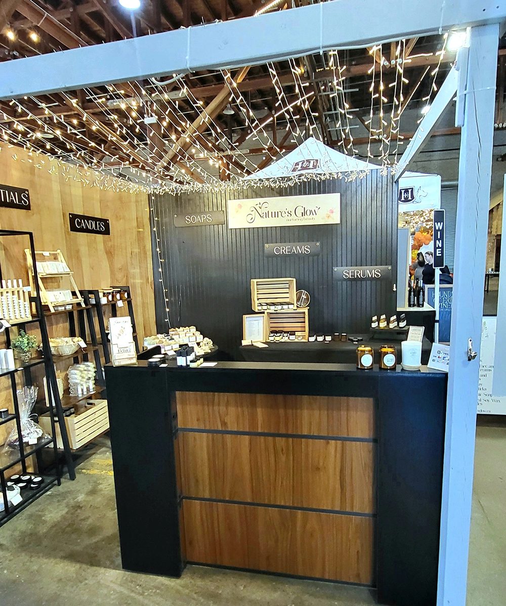 The Nature’s Glow booth at Old Imperial Market