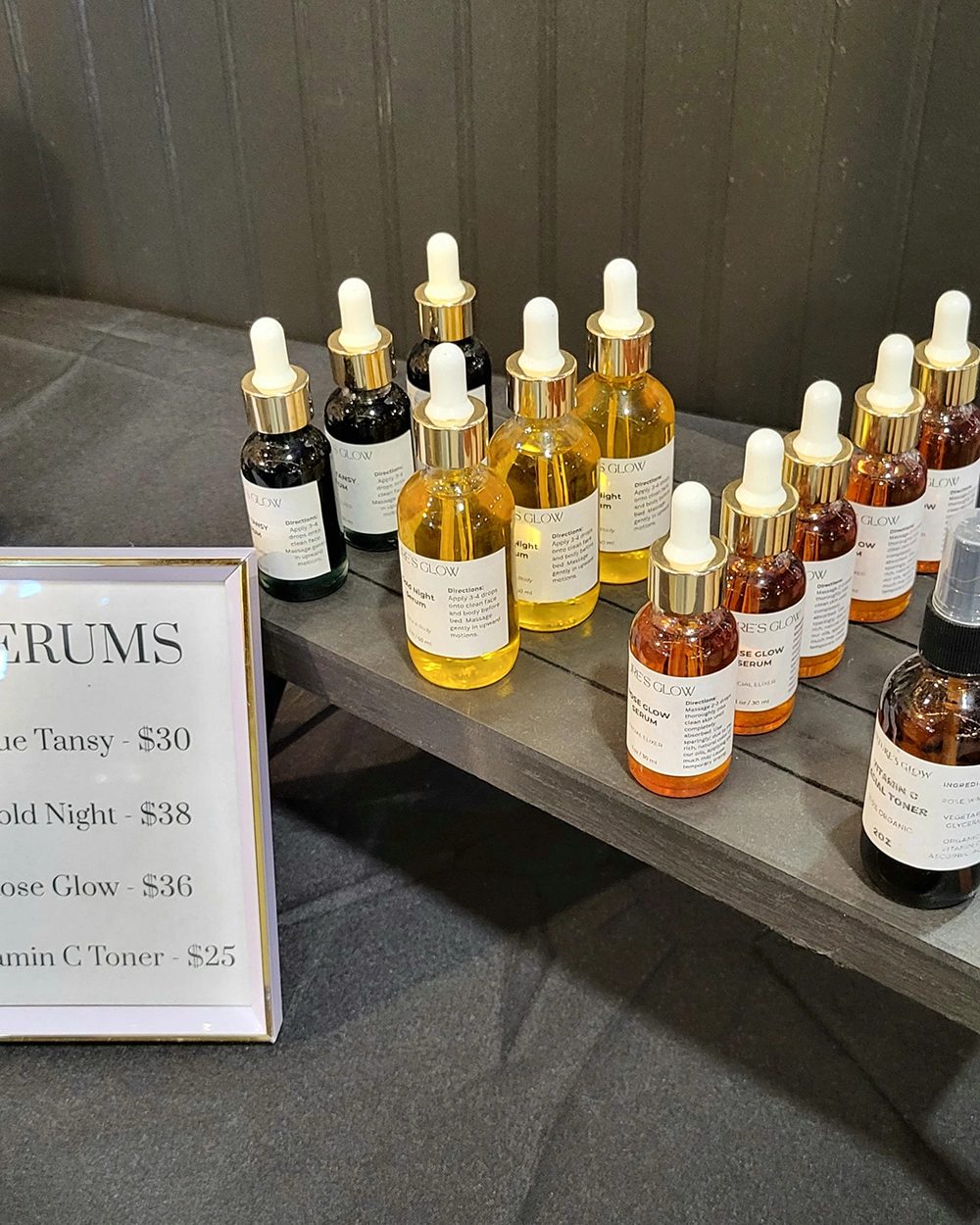 Botanical facial serums