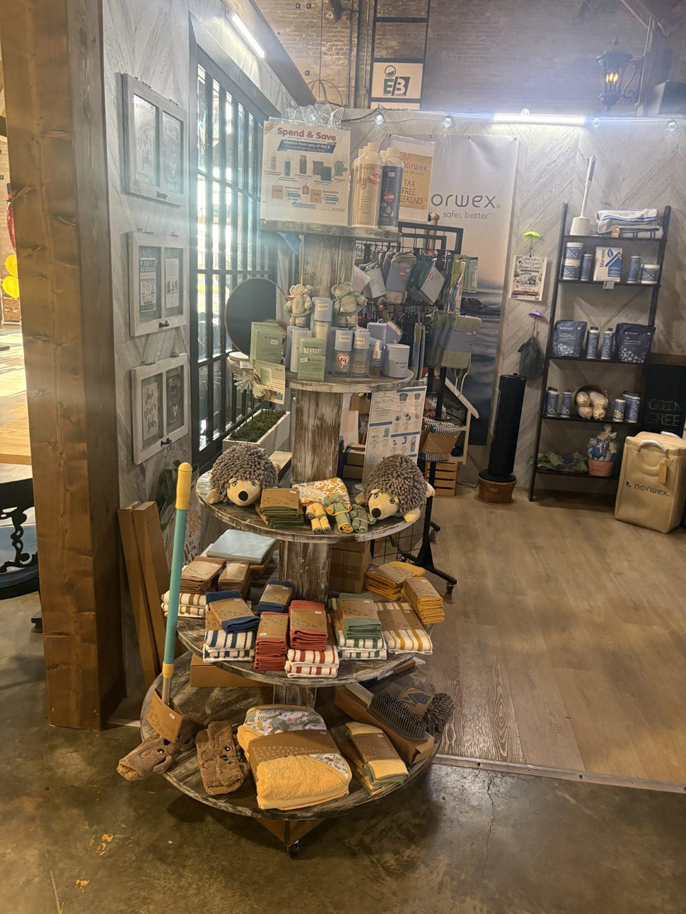 The Norwex booth at the market