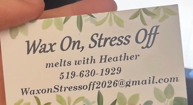 Wax On, Stress Off logo